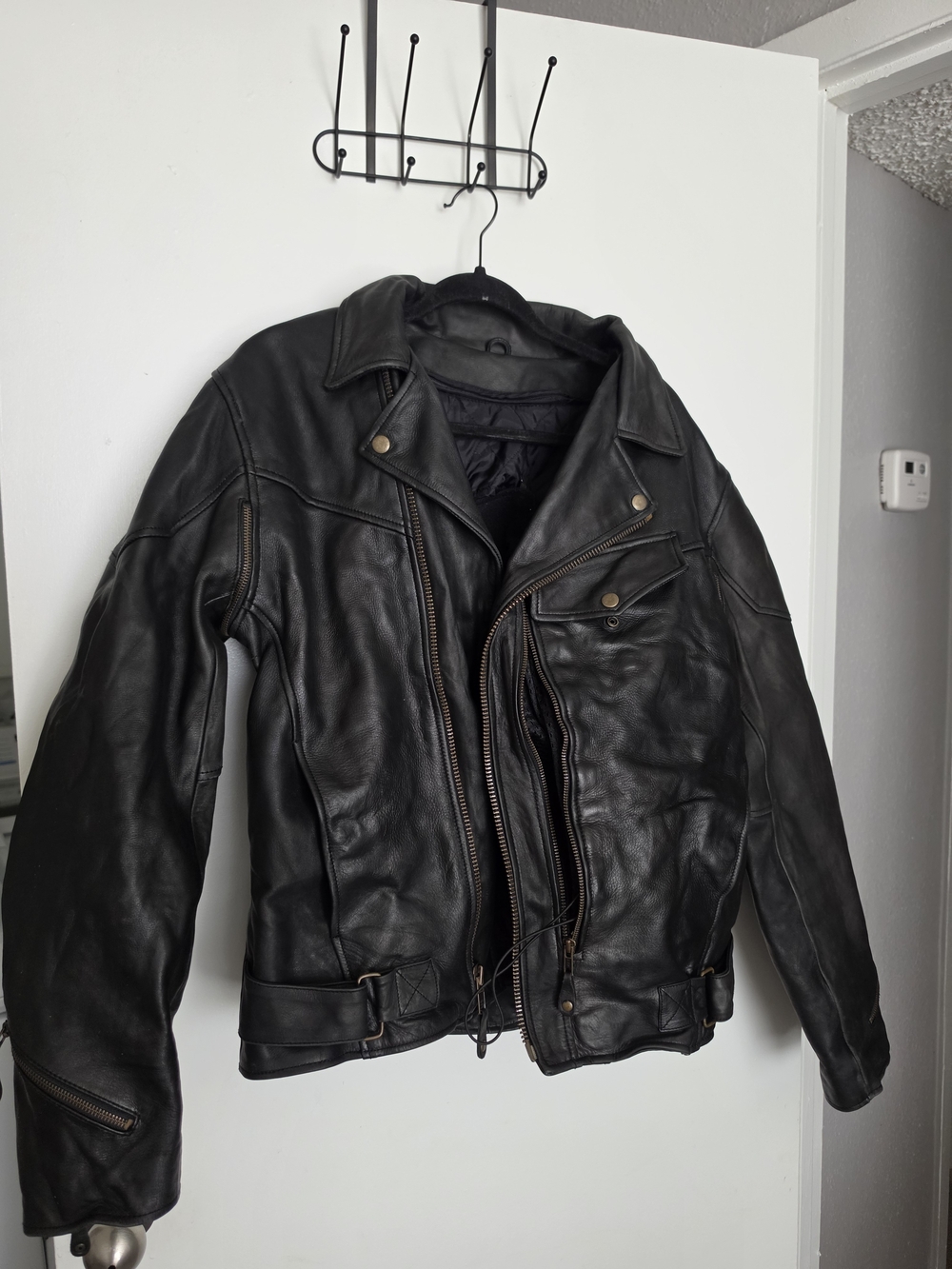 Wilsons Leather Black Men's Leather Bomber Jacket